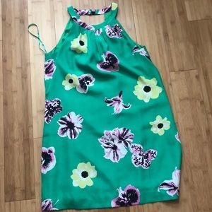 Jcrew floral halter shift dress